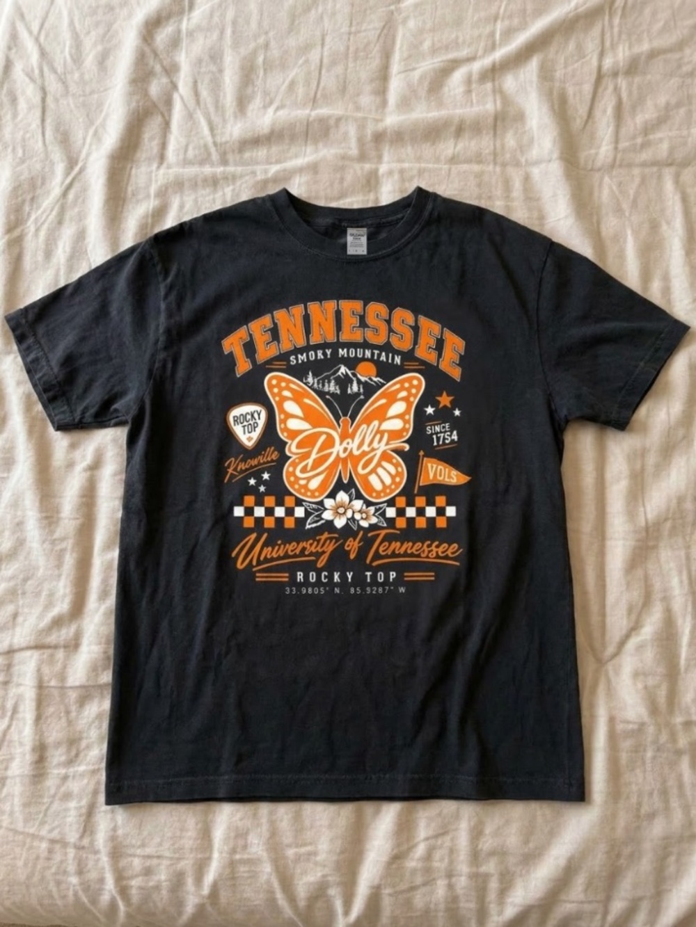 Dolly Parton Tennessee University Volunteers Butterfly Shirt